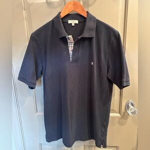 Burberry Navy Short Sleeve Polo